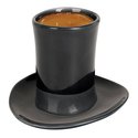 Top Hat Espresso Cup and Saucer