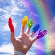 Finger Puppet - Finger Hands Rainbow